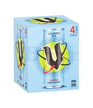 250ML 4 PACK V BLUE ENERGY SUGARFREE CANS